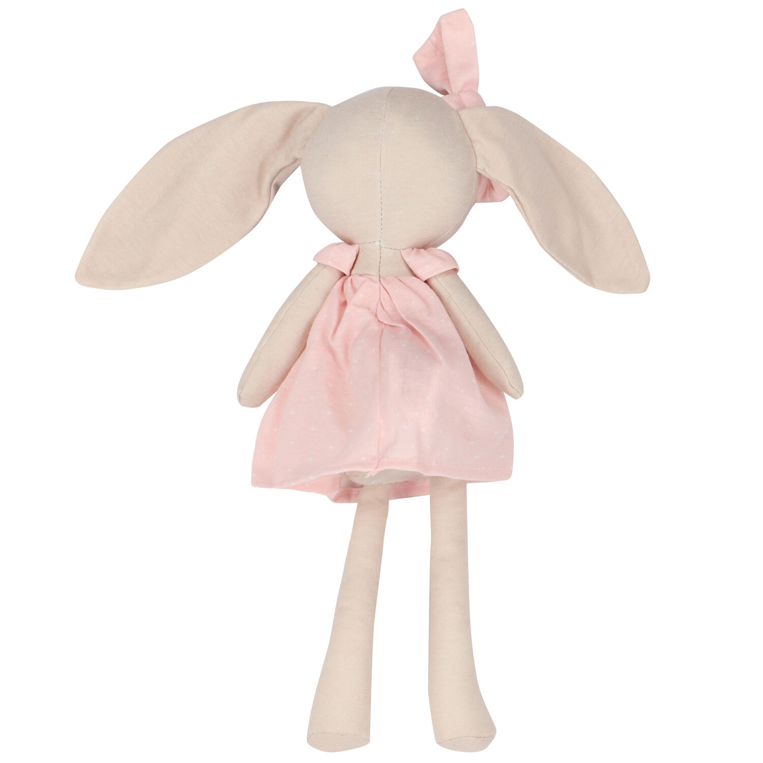 Baby Girls Beige & Pink Bunny Toy, 1, hi-res